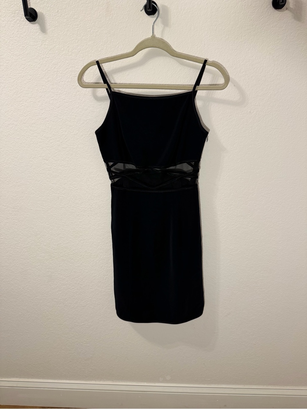 Vintage Cache Dress with Sheer Panel